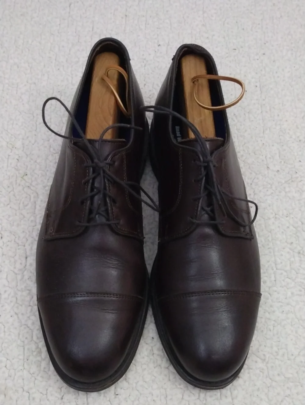 Like New Allen Edmonds Dark Brown Leather Derby Road Warriors Shoes
